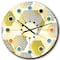 Designart 'Retro Hexagon Pattern Xi Mid-Century Modern Wall Clock